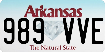 AR license plate 989VVE