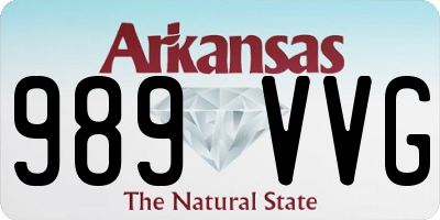 AR license plate 989VVG