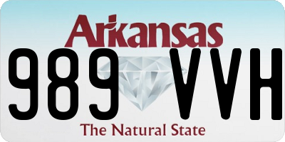 AR license plate 989VVH