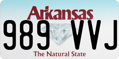 AR license plate 989VVJ