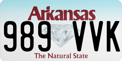AR license plate 989VVK