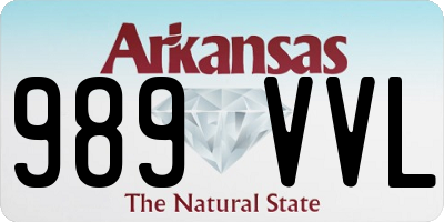 AR license plate 989VVL