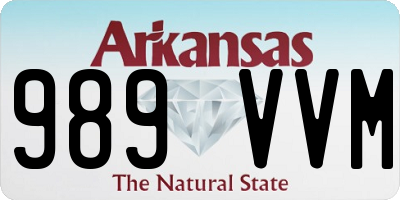 AR license plate 989VVM