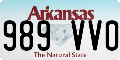 AR license plate 989VVO