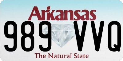 AR license plate 989VVQ
