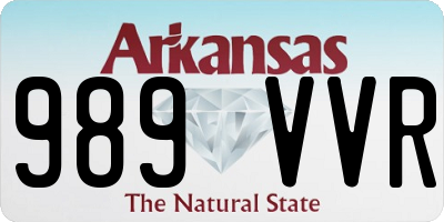 AR license plate 989VVR