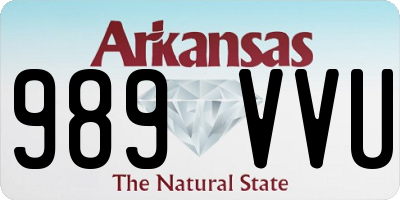 AR license plate 989VVU