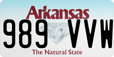AR license plate 989VVW