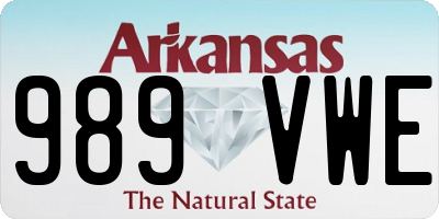 AR license plate 989VWE