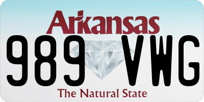 AR license plate 989VWG