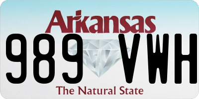 AR license plate 989VWH
