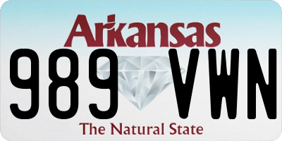 AR license plate 989VWN