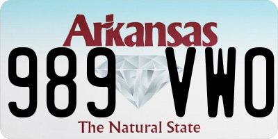 AR license plate 989VWO