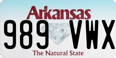 AR license plate 989VWX