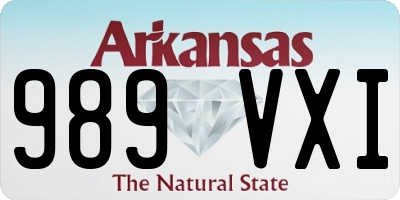 AR license plate 989VXI