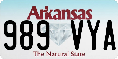 AR license plate 989VYA