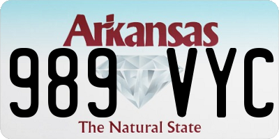 AR license plate 989VYC