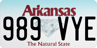 AR license plate 989VYE