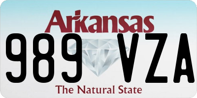 AR license plate 989VZA