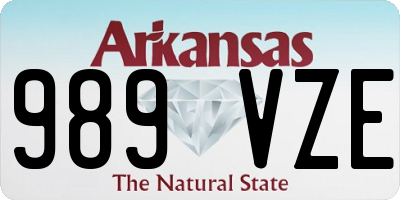 AR license plate 989VZE