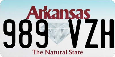 AR license plate 989VZH
