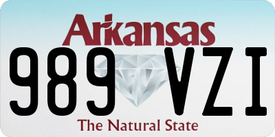 AR license plate 989VZI