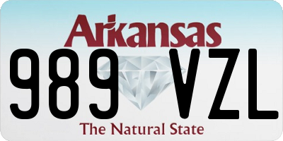 AR license plate 989VZL