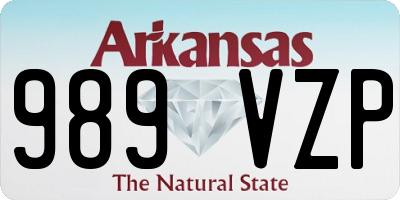 AR license plate 989VZP