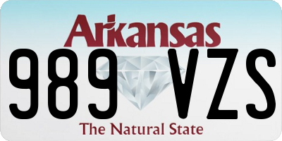 AR license plate 989VZS