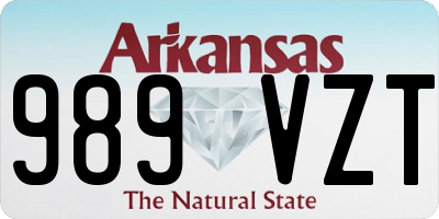 AR license plate 989VZT