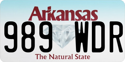 AR license plate 989WDR