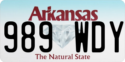 AR license plate 989WDY