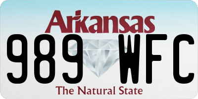 AR license plate 989WFC