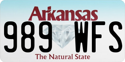 AR license plate 989WFS