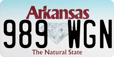 AR license plate 989WGN