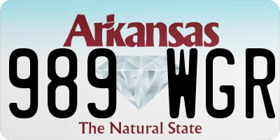 AR license plate 989WGR