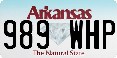 AR license plate 989WHP