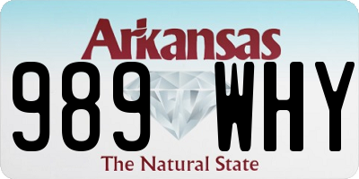 AR license plate 989WHY
