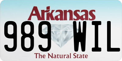 AR license plate 989WIL