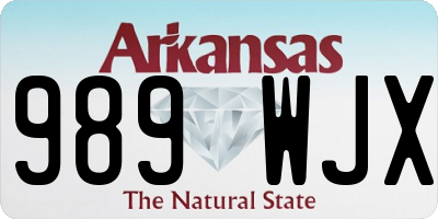 AR license plate 989WJX