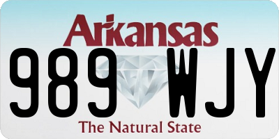 AR license plate 989WJY