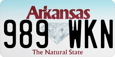 AR license plate 989WKN