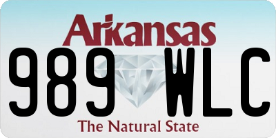AR license plate 989WLC