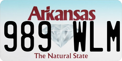 AR license plate 989WLM