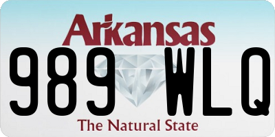 AR license plate 989WLQ