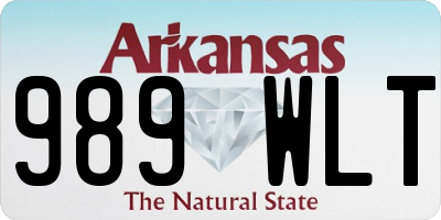 AR license plate 989WLT