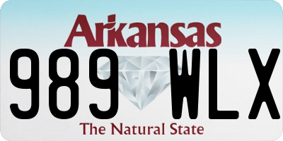 AR license plate 989WLX