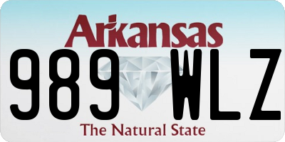 AR license plate 989WLZ