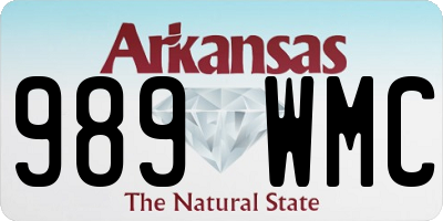 AR license plate 989WMC