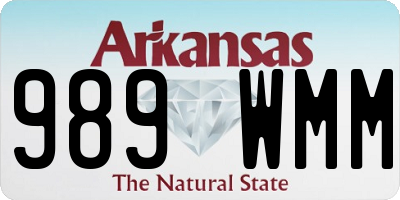 AR license plate 989WMM